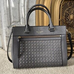 Kate Spade Gray Leather Satchel